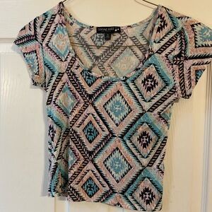 living doll Women's Multicolor Geometric Top